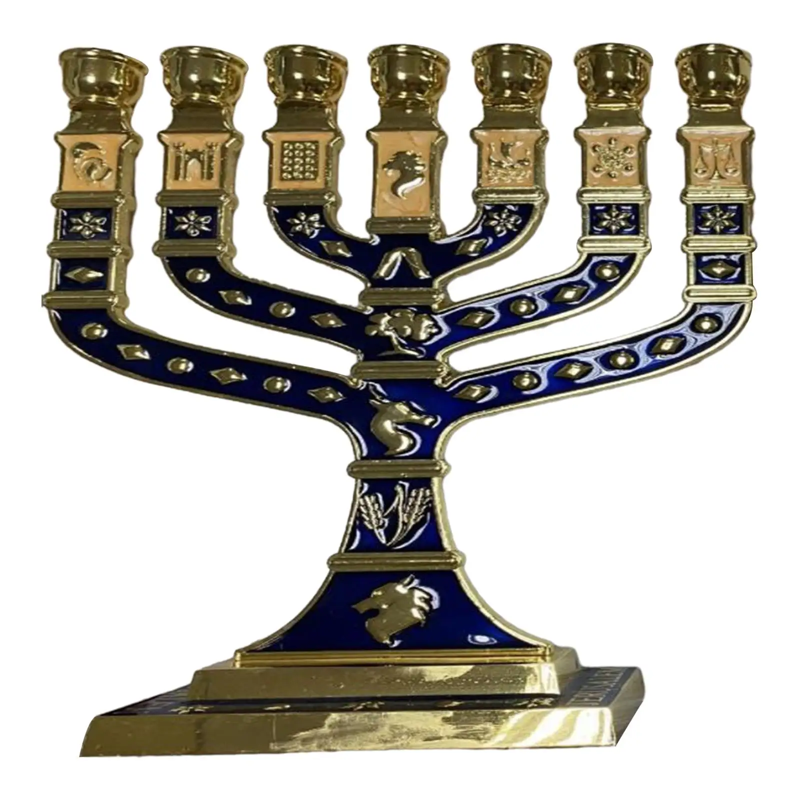 Menorah Candelabrum Candle Holder Ornament Candelabrum Metal Candlestick