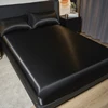 Elegant Satin Fitted Bed Fitted Sheet- Luxurious 35cm Height, Universal King/Queen Size, Adds Opulence to Your Bedroom Decor 2