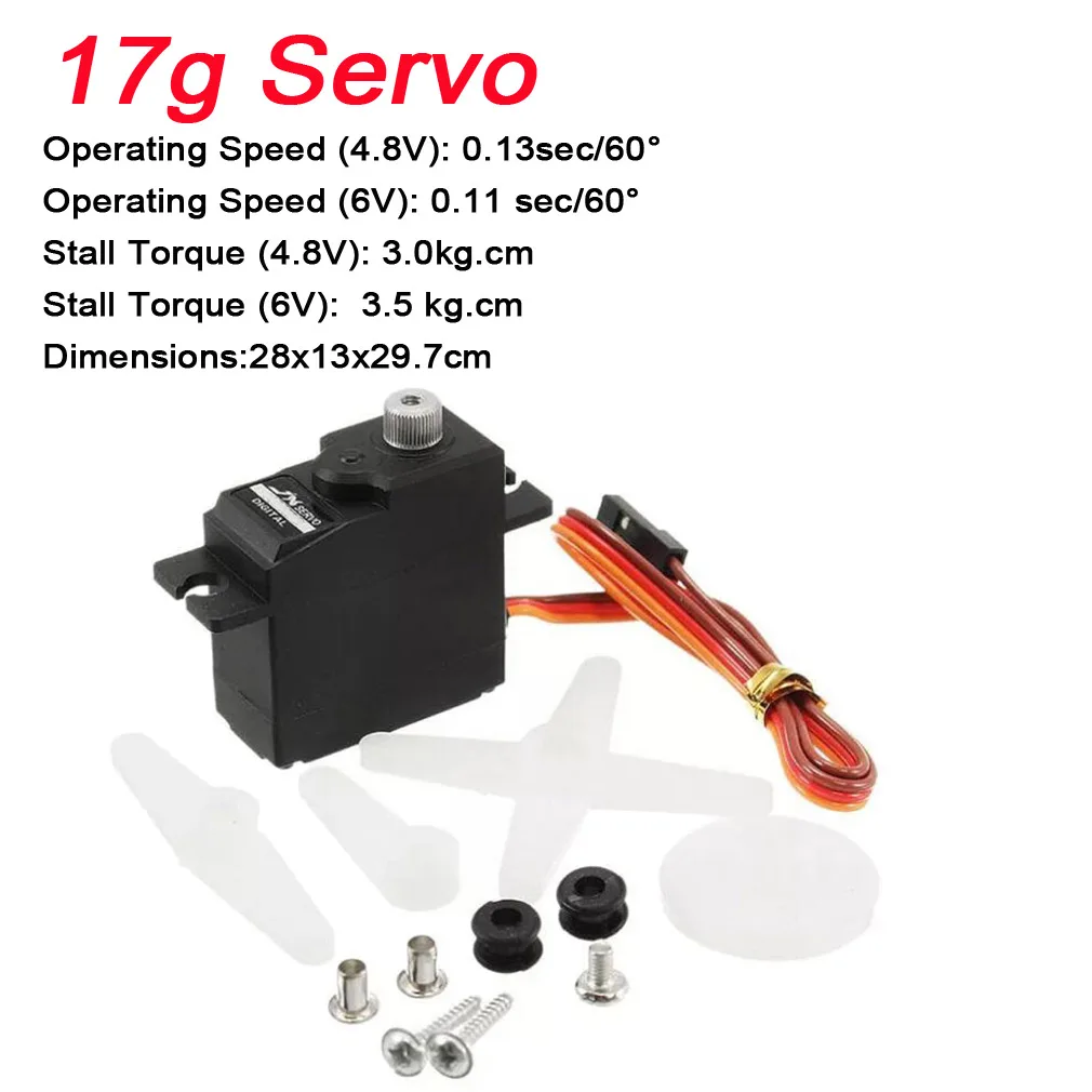 Servomoteur RC 9g 17g 25g 6Kg 9Kg 20Kg 25Kg pour Drone Avion Voiture