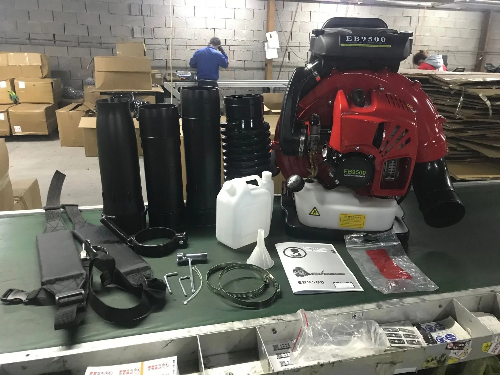 EBZ9500 Gasoline Leaf Blower 2-stroke 85CC Air Filter Snow Blower Back-Mounted High-power Fire Extinguisher 3