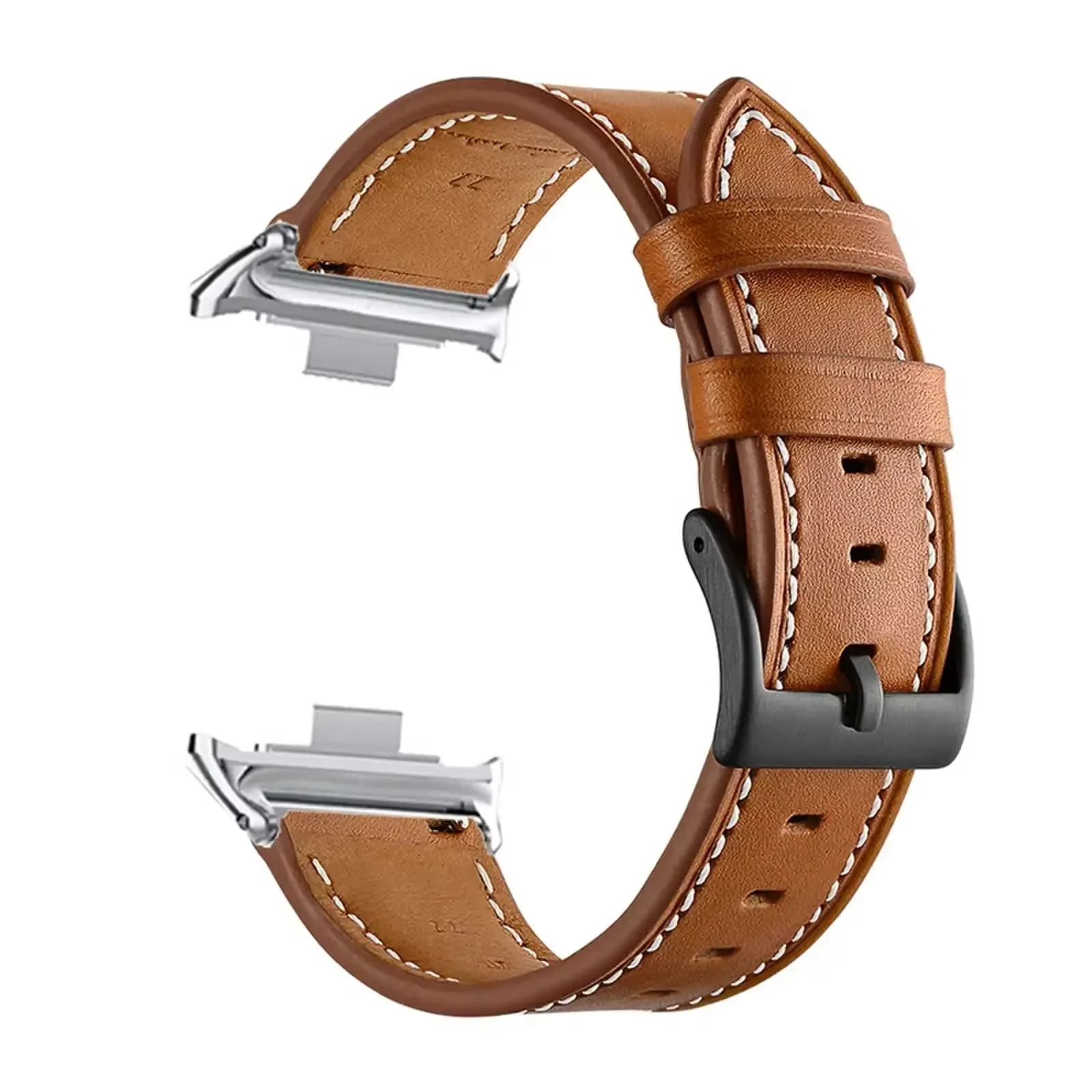 Premium Leather Smartwatch Replacement Strap - Elegant Wristband Accessory