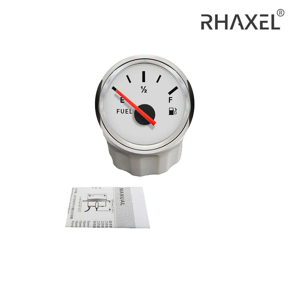 RHAXEL 방수 연료 레벨 계량기 신호, 적색 백라이트 레벨 센서 포함, 52mm, 0-190ohm, 240-33ohm, 600mm, 700mm, 800mm, 900mm