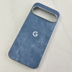 Luxury Cowboy Pattern Shockproof Phone Case - Fashionable Protective Back Cover - Pixel 9pro (Light Blue)