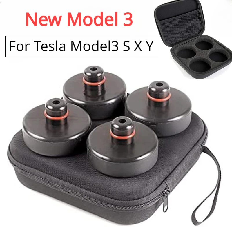For Tesla Model 3+ Rubber Lifting Jack Pad Lifting Point Adapter Tool  Chassis Storage Case Model3 Y S X New Model3 Highland 2024
