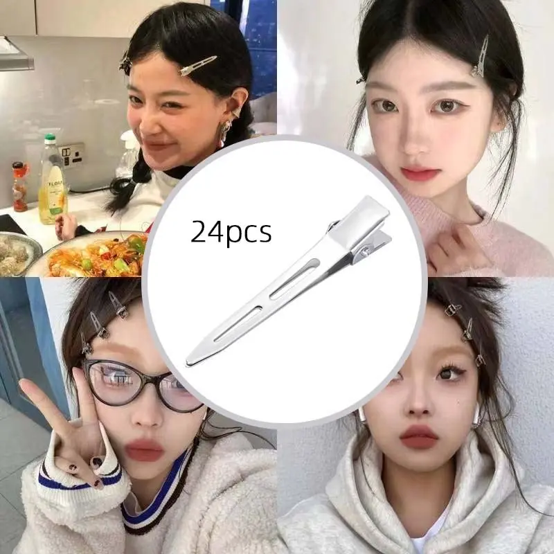 Positioning Hair Clips Make-up Artist Hand Push Corrugated Studio Styling