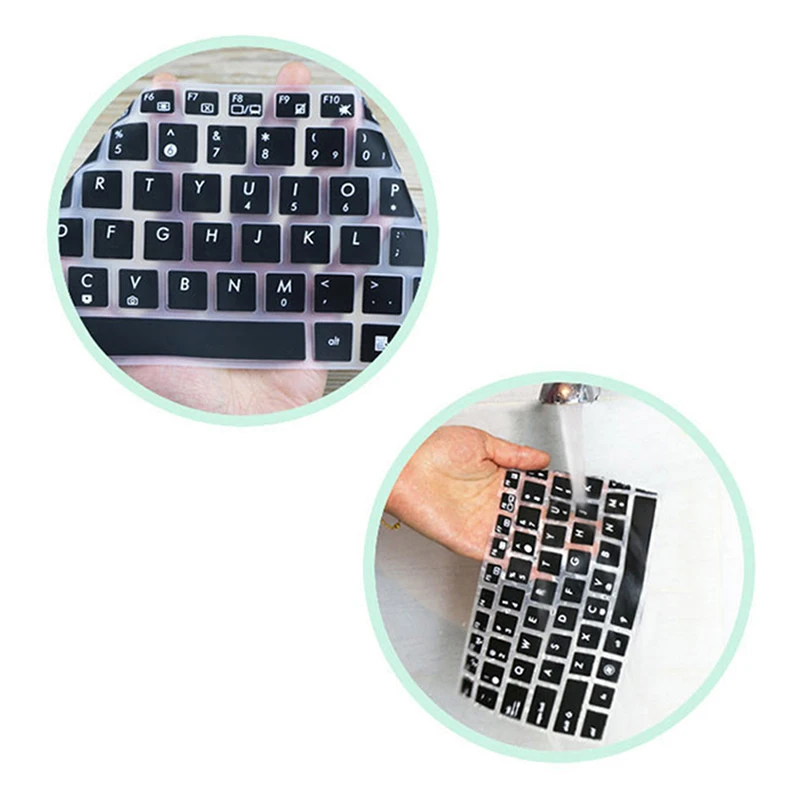 Removable Silicone Keyboard Protector Cover Skin For HP 14" Desktop Laptop Keyboard Covers Gradient Film keyboard silicone cover,keyboard cover