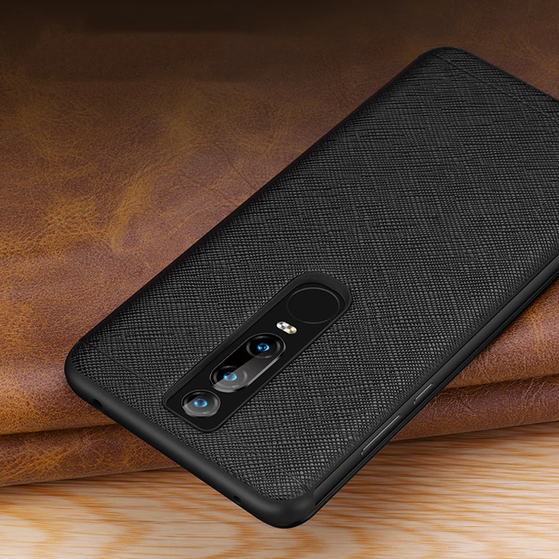 Vintage Cross Genuine Leather Cases For Huawei Mate Rs Porsche Pro Thin Smart Awake Sleep Flip Case Cover