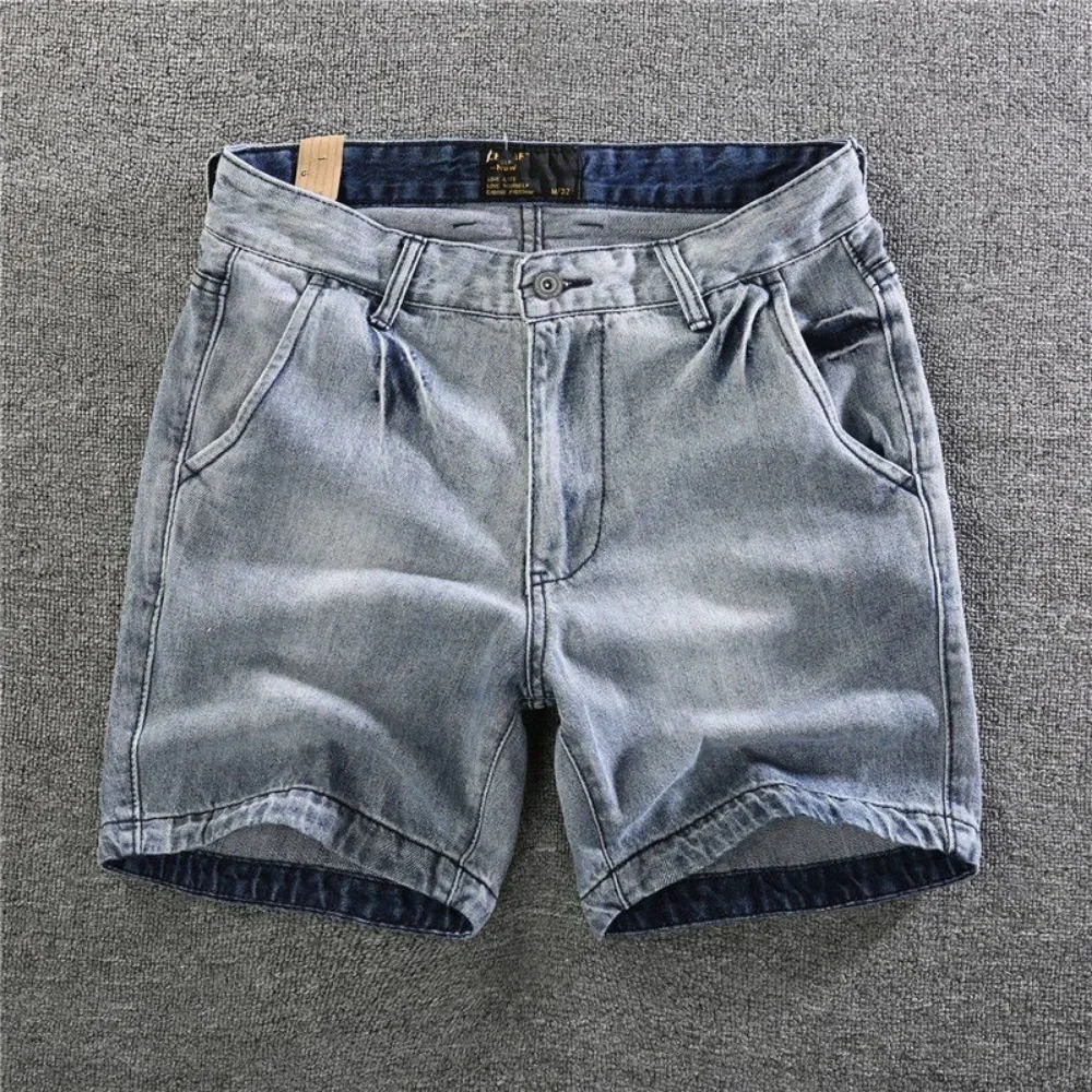 Jeans Shorts Men Casual Summer Bermuda Shorts Denim Outwear Clothing