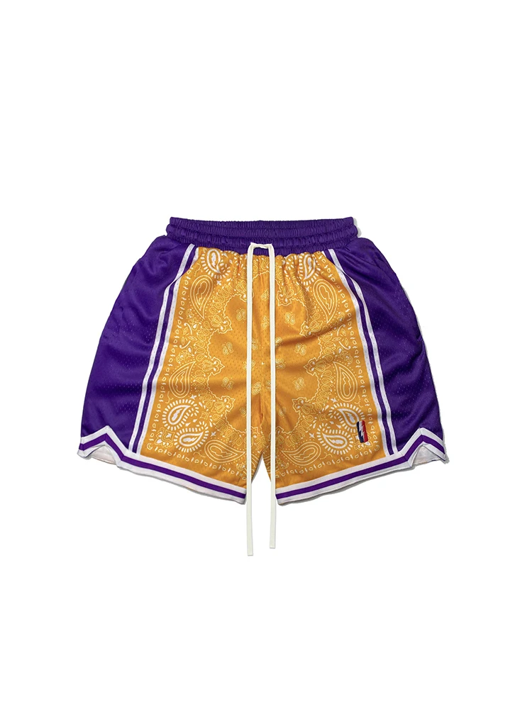ZOOY (L-9XL) Plus Size Men's Vintage Basketball Athletic Shorts