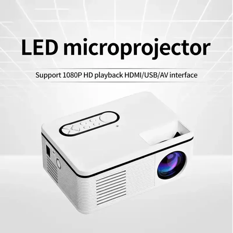 Cheap T1 Business Multimedia Pico Projector Mini Kids Led Projector Fog  Lights Drawing Home Theater Portable Led Projector