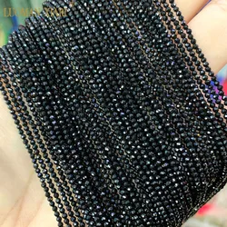 Elegant Round Faceted Beads in Emerald Green and Ruby Red - 2mm about 170pcs (Black color)