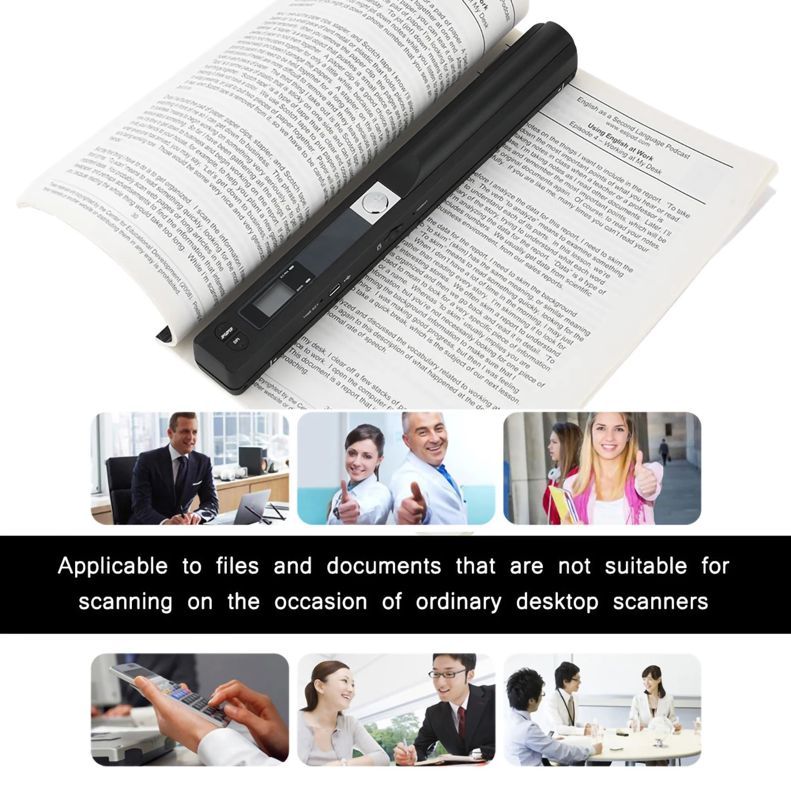 Document Scanners. Hand Held Scanners Handheld Scanner Portable Scanner USB Pen Scanner  Scan JPG/PDF USB 2.0 USB Scanners - 6