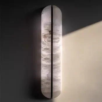Natural Marble Copper Wall Sconce 1