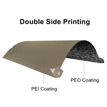 For Creality K1 Upgrade Heated Bed PEO/PET/PEI Sheet 235x235mm Double 3D Printing Diamond Plate For Ender 3 S1/S1 Pro/K1 Parts 3