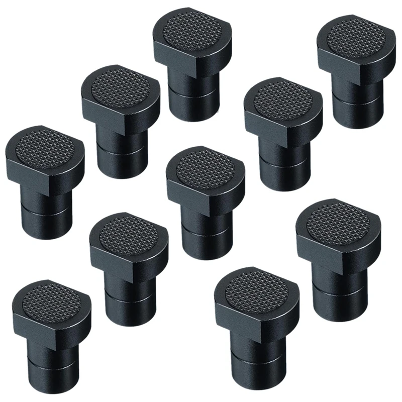 

10Pcs Clamp Aluminum Alloy Bench Dog With Non-Slip Pad Table Stop Woodworking Accessories