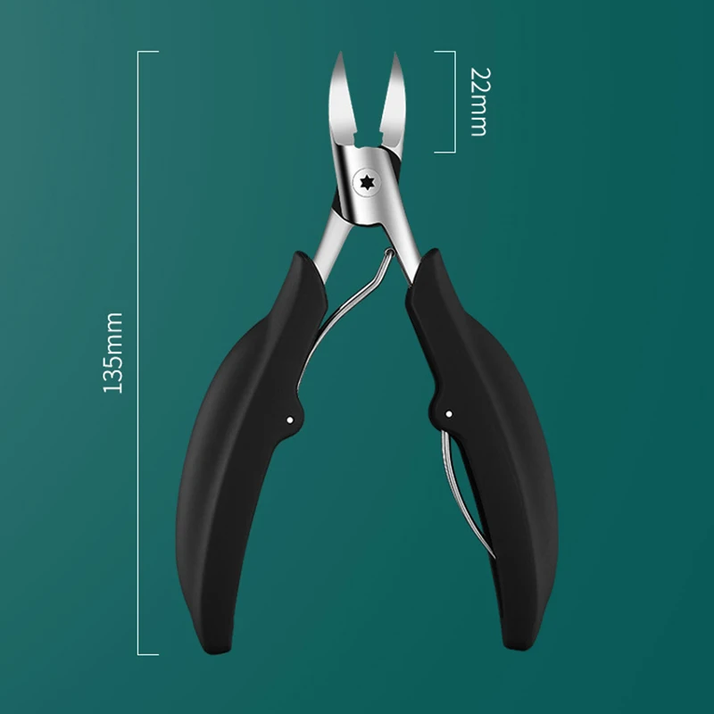 1Pcs Ingrown Nail Clippers Precision Thick Toenail Clipper Comfort Grip Fingernail Clipper Ergonomic Handle Toenail Scissors 6