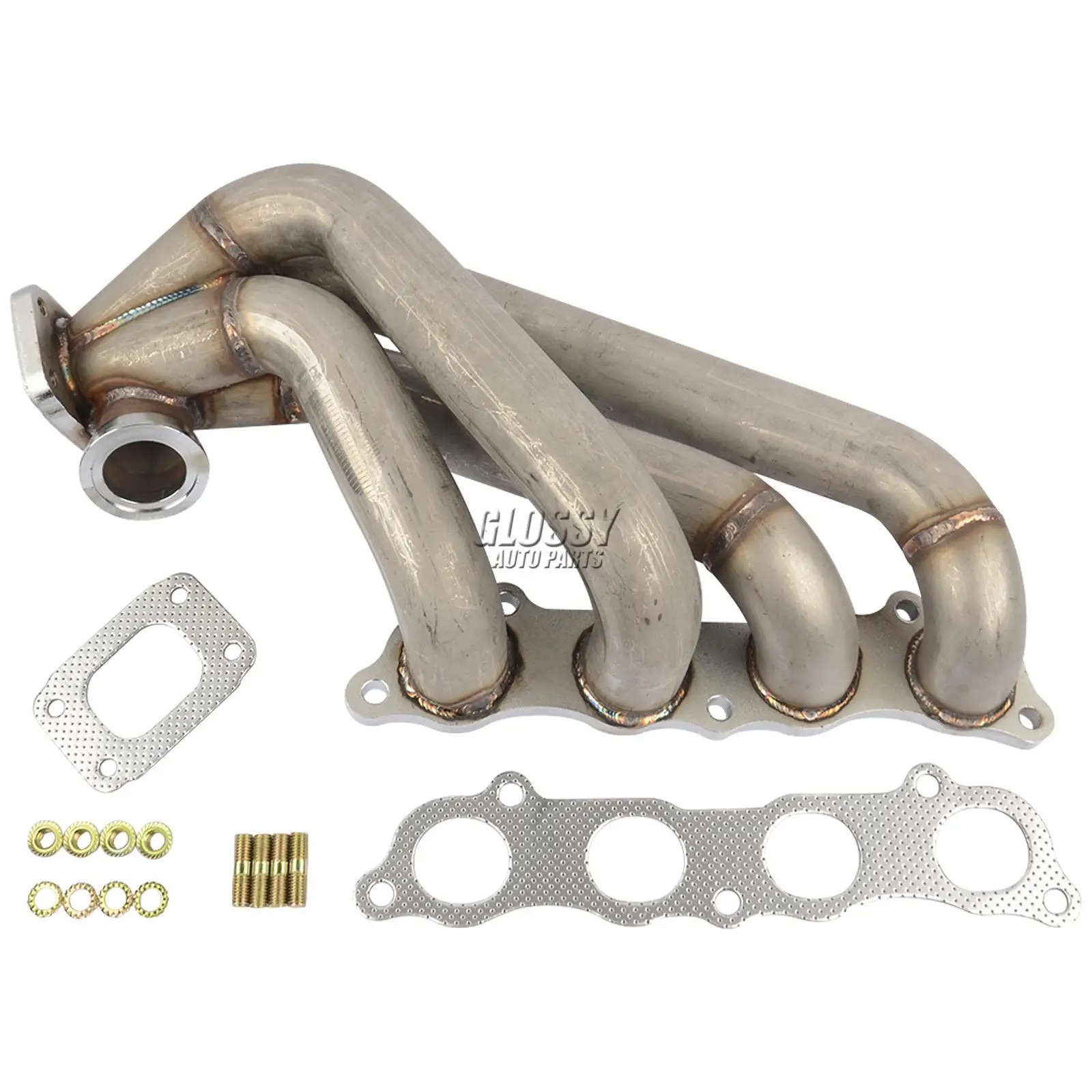 Stainless Exhaust Manifold Header For 88-00 Honda Civic D-series EJ/EG/EH/EK D15 In | Whizz Exhaust Pipe Connector - Foto 2