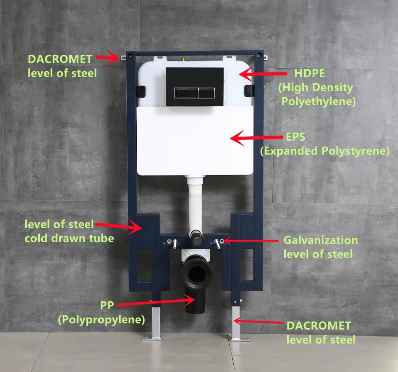 Bathroom Suspended Toilet Hidden Water tank Sanitary Ware Wall Hung Wc Toilets Concealed Cistern Set in Wall