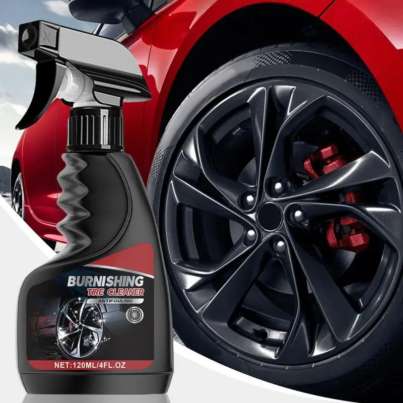 Car Tire Shine Coating Wheel Cleane Tyre Gloss Plastic Rubber Wheel Restorer Agent Spray Polishing Brightener Auto Car Detailing
