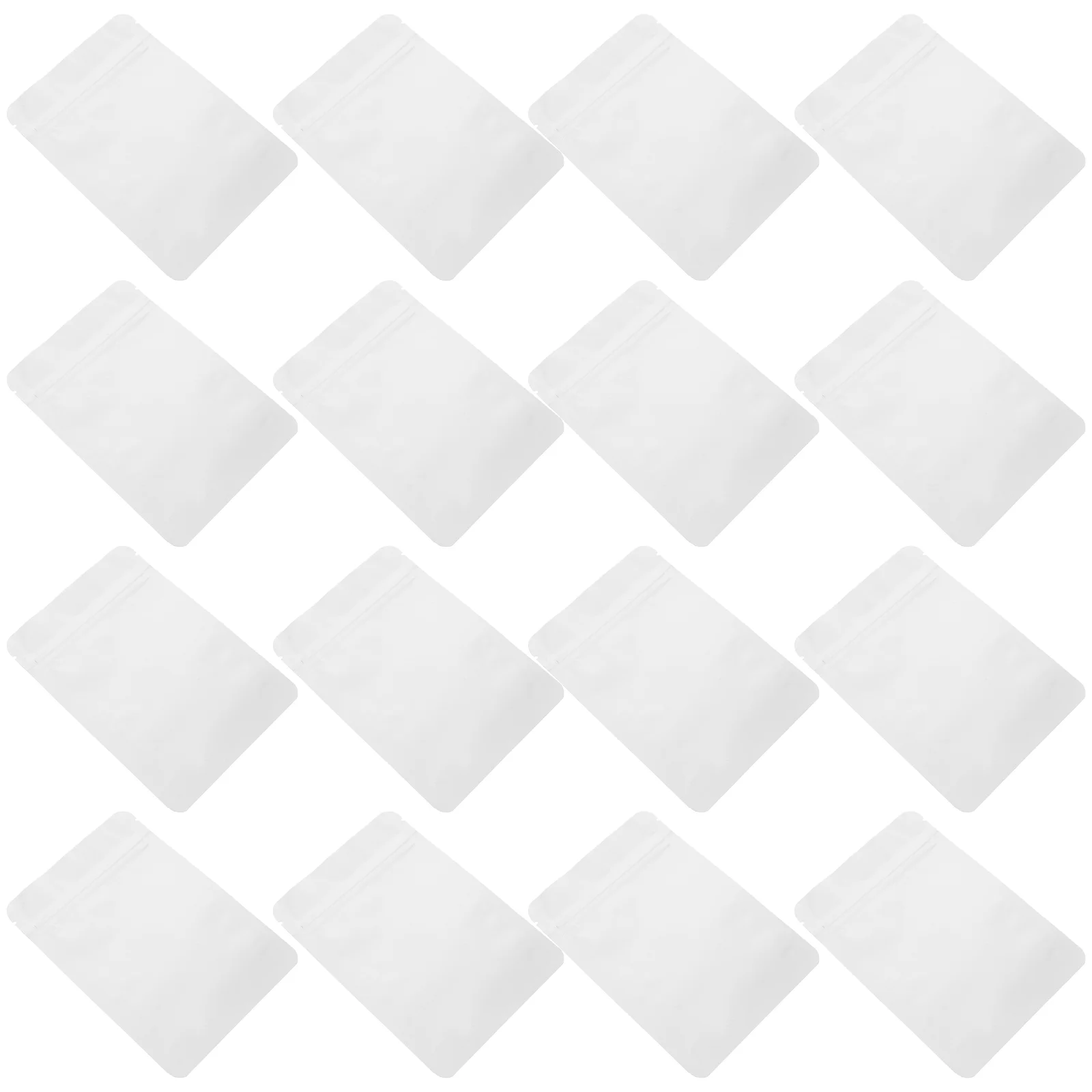 

50 Pcs Foil Bag Small Pouch Resealable Packaging Bags Stand Food Storage Goodie Airtight Tea Sugar Flat Thicken for Coffee Bean