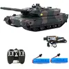 RC Tank 1/20 9CH Remote Control Tank With Sound LED Rechargeable 40CM Electronic Car 27Mhz Infrared Electric Toys For Kids Gift 2