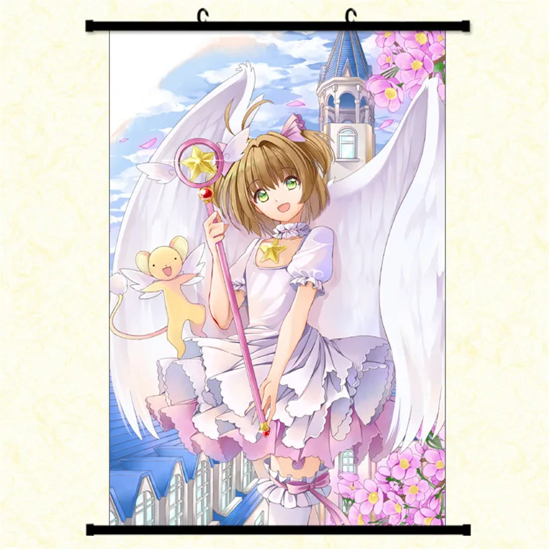 Anime Hanging Scroll Card Captor Sakura Poster HD Print Artwork Home Decor Wall Living Room Modern