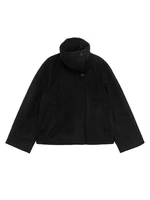 رشاقته فو سترات من الفرو النساء عالية الرقبة واحدة الصدر طويلة الأكمام معاطف الإناث 2025 الشتاء موضة الدافئة الصلبة أبلى 6