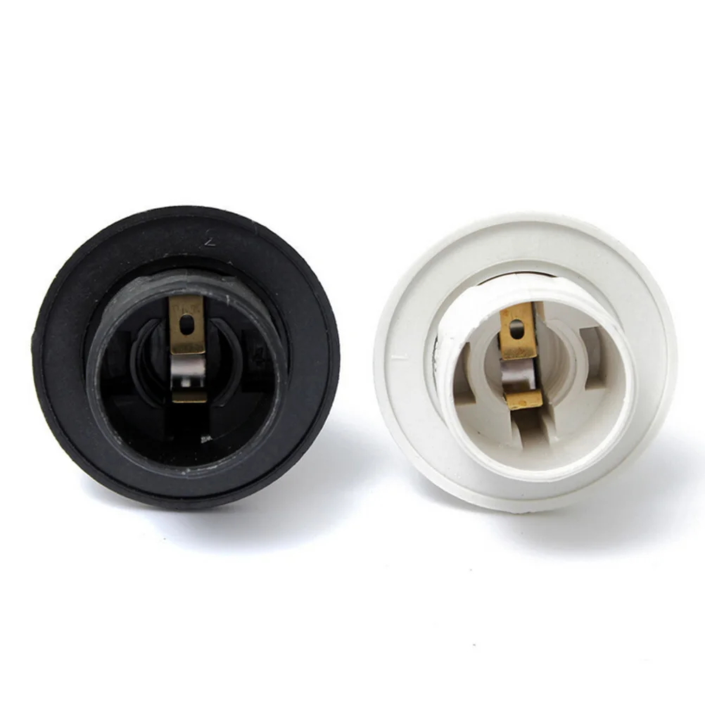 E14 Lamp Bulb Holder Edison Screw Cap Socket White/Black Pendant Ceiling Light Lamp Holder Lamp Bulb Holder Lamp Base