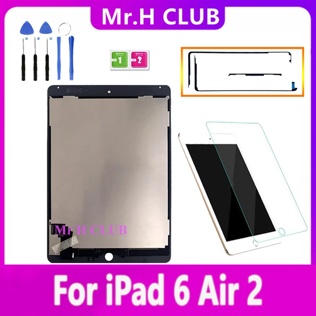 9.7 Tablet LCD For Apple iPad 6 Air 2 A1566 A1567 LCD Display With Touch  Screen Digitizer Assembly Panel Replacement - AliExpress