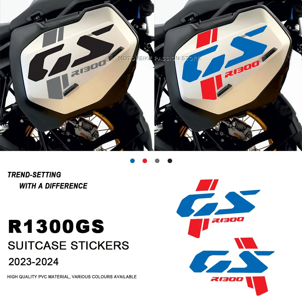 for BMW R1300GS R 1300 GS Motorcycle Suitcase Stickers Decal Protective Decal R 1300GS 2024 for Option 719 Triple Black Trophy new 1set luggage wheel suitcase replacement wheels axles repair rubber travel luggage wheel black with screw 5sizes