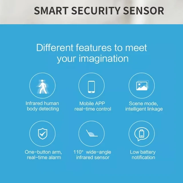Tuya ZigBee WiFi PIR Motion Sensor Wireless Infrared Detector Smart Security Burglar Alarm Compatible Smart Life APP Control 4