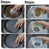 20cm Metal Wire Mesh Cleaning Cloths Double -layer Non -stick Oil Steel Wire Dishcloths Universal Sink Faucet Tea Stain Rags 6