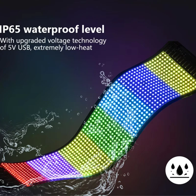 LED Display Light Demon Eyes Car LED APP Plus LED Matrix Pixel Panel Night Light DIY Programmable Flexible Display for Car Truck Accessories