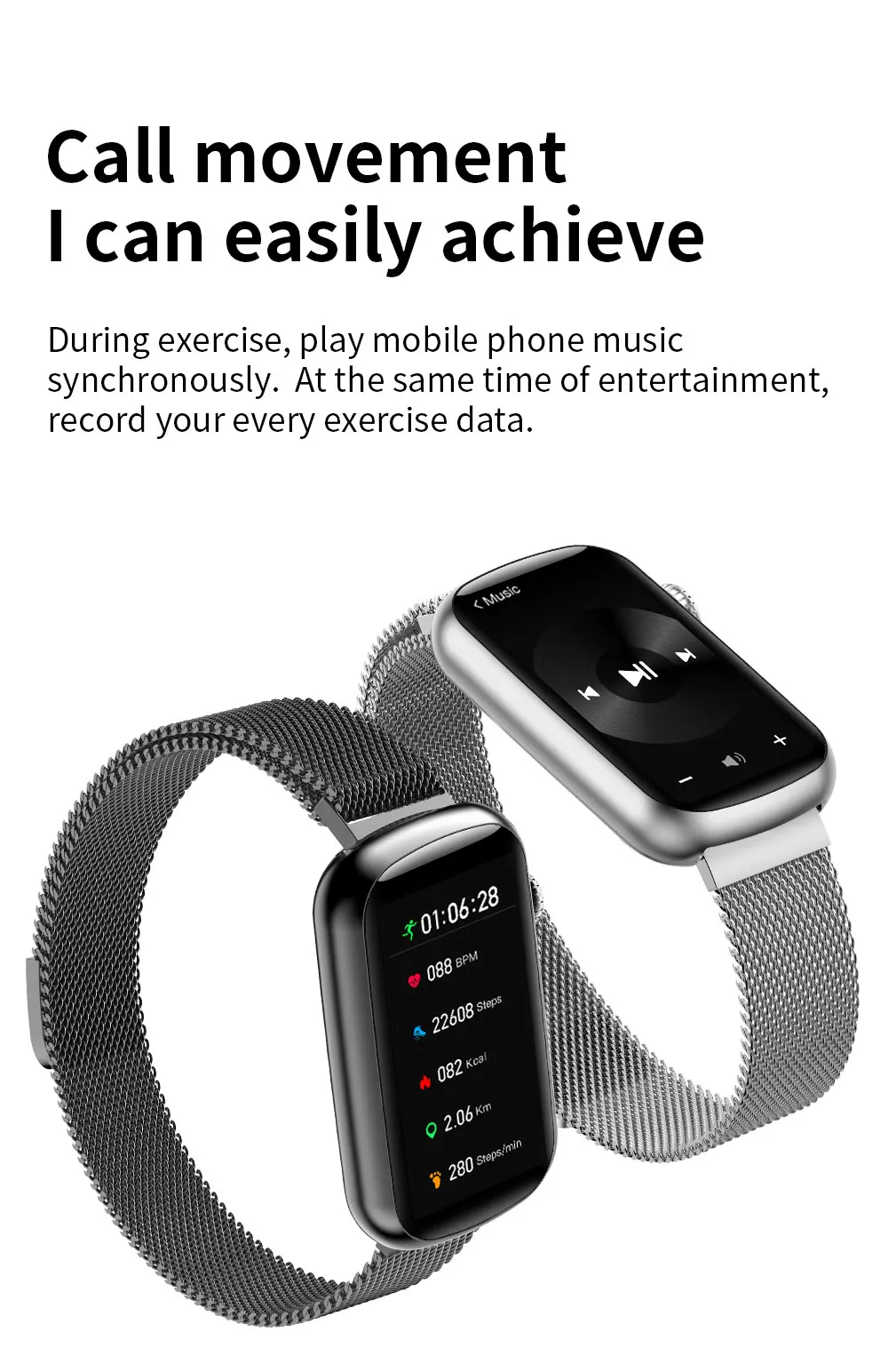HM08 Smart Bracelet Watch Women Lady Smartwatch Heart Rate  Blood Pressure Monitor Sport Fitness Tracker Girl Gift Smartwrist