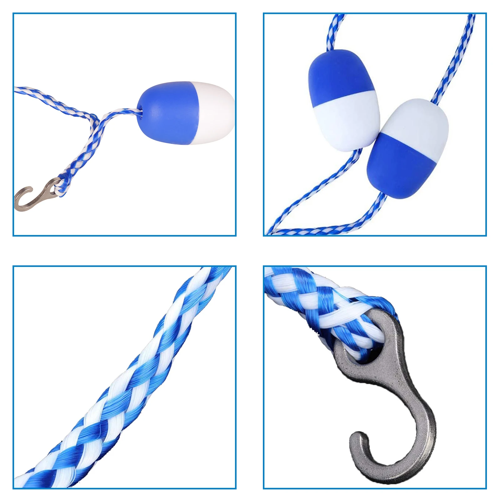 Pool Safety Rope & Float Kit Swimming Pool Safety Separation Line