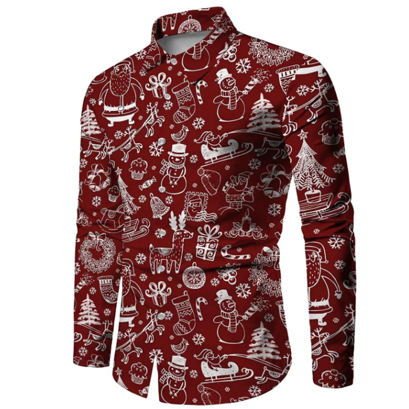 Men's Shirt Graphic Cube 3D Printed Shirt Casual Long Sleeve Button Top Clothing Fashion Design Party Ball Shirt Summer 6XL