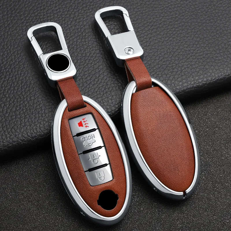 

Car key cover case for nissan juke leaf micra k12 note patrol qashqai j11 j10 tiida versa x-trail xtrail x trail t32 Infiniti