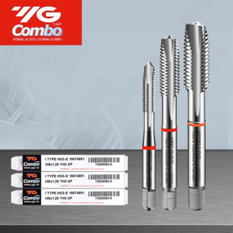 

Korea Original YG Combo HSSE Spiral Fluted Tap Pointed M14 M15 M16 M18 M29 M22 M24 M25 M26 Machine Screw Thread Taps