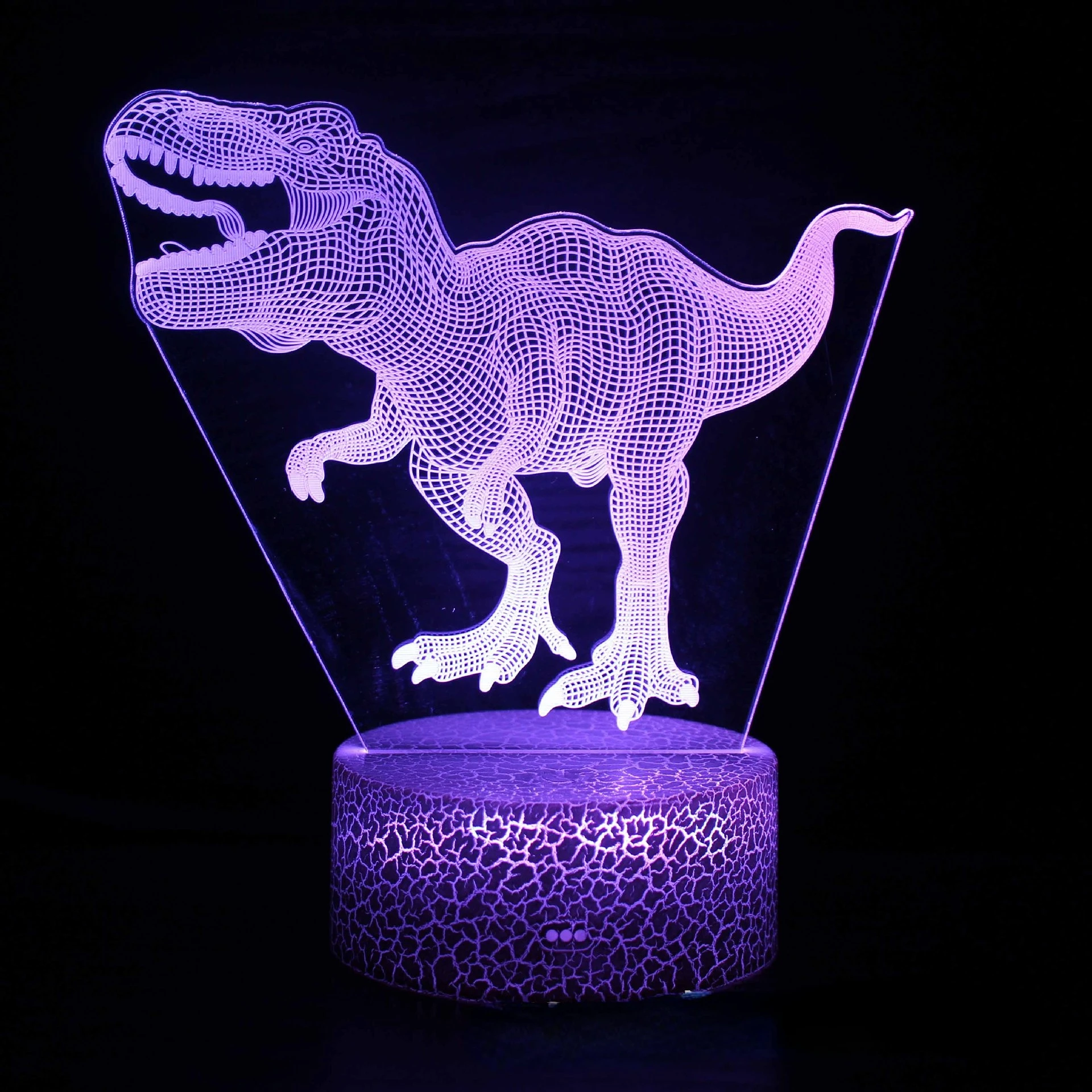 home depot dinosaur light 3D LED Dinosaur Night Lights Colorful Touch Remote Control 7/16 Color Desk Lamp Christmas Gift Visual Light Dragon Series night stand lamps Night Lights