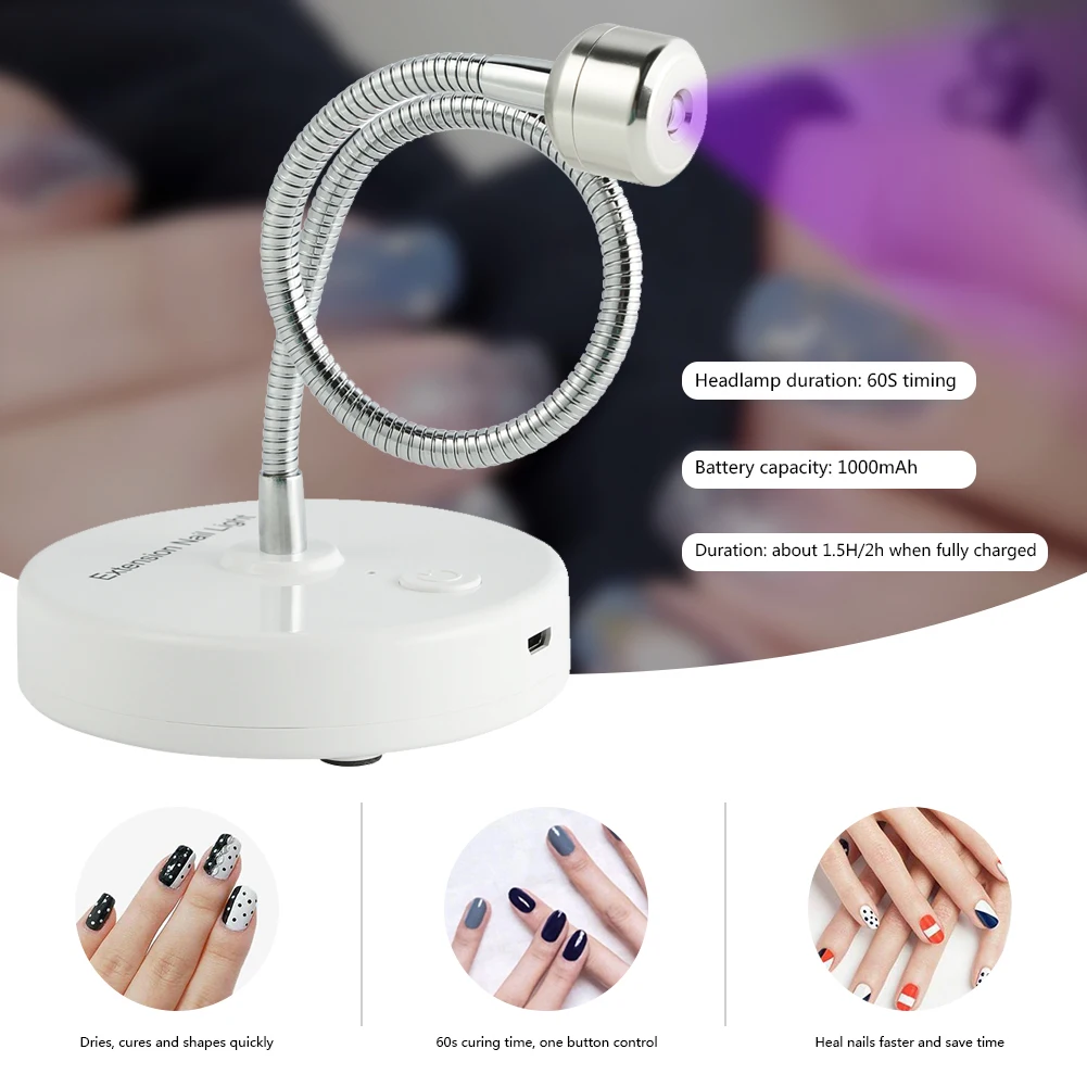 UV LED 전문 네일 드라이어, USB 충전, 네일 광택제 경화 램프, 안전한 내구성, 빠른 건조, 미니 경량, 매니큐어 도구