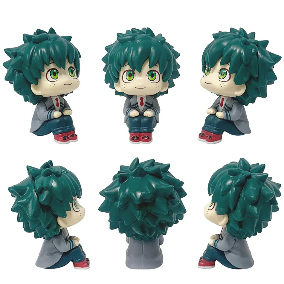 Figurines My Hero Academia - Lot De 3 Personnages 10cm (Midoriya, Todoroki, Bakugou) - En PVC - Décoration Collection Cadeau Anime