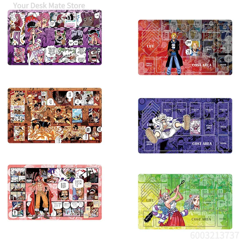 Accesorio para el Juego OPCG de Anime One Piece, Tapete de Juego con Tarjetas de la Serie Cómica, Colección de Perona, Yamato, Luffy, Reiju y Ace, Regalos y Juguetes