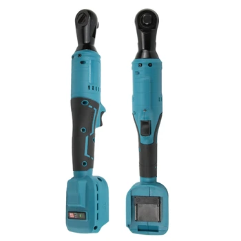 130nm Electric Ratchet Wrench 1/2'' Right Angle Ratchet for Makita 18V Battery Hand Tools Wrench Blue 800r/min