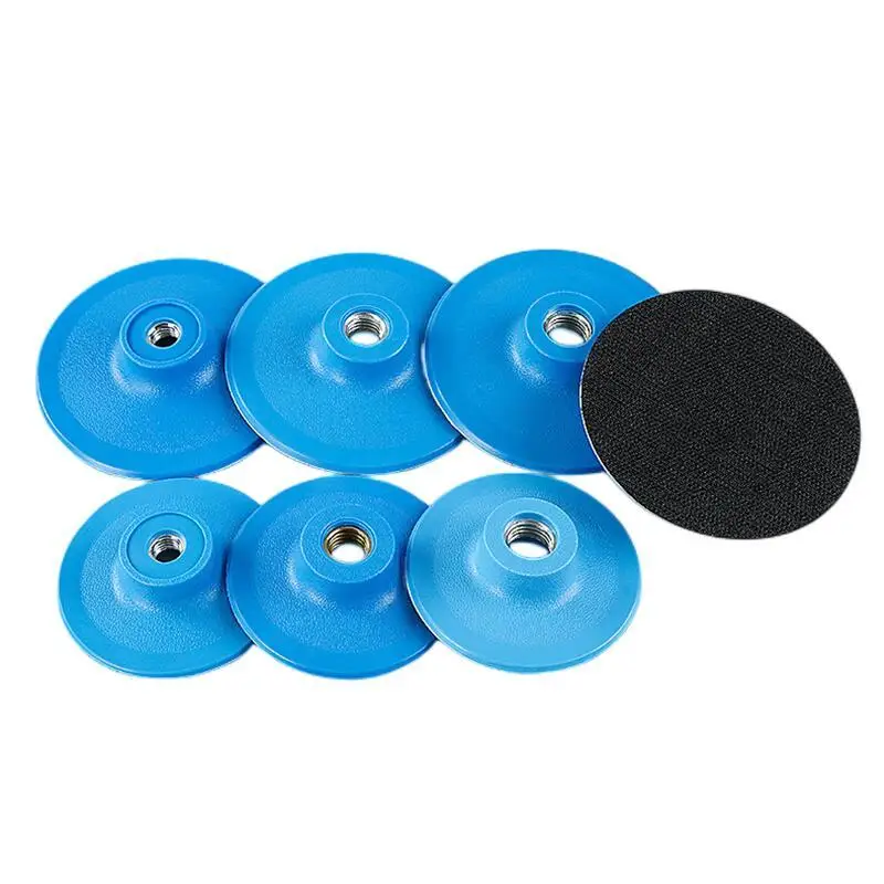 1Pcs 3 4 M10/M14/M16 Backing Pad Holder Polishing Buffing Plate Disc Adhesive Backer Hook Loop Pad Polish Wheel Holder Pad rijilei 3 4 5 6 7inch backing polishing buffing pad marble backer pad hook