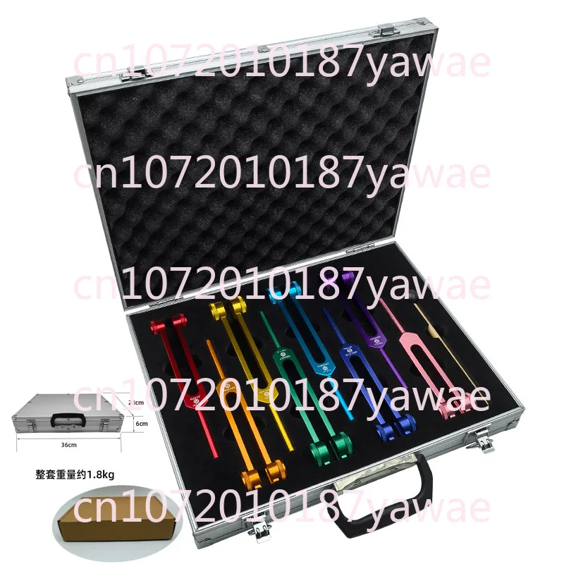 

Eight Color Aluminum Alloy Tuning Fork 126.22 136.1 141.27 172.06 194.18 Suit Tuning Fork