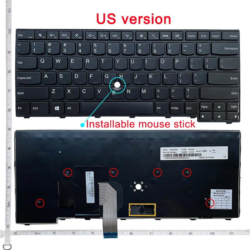 US Englisch NEUE Laptop Tastatur Für Lenovo IBM Thinkpad E431 E440 L440 L450 L460 L470 T431S T440 T440P T440S T450 T450S T460