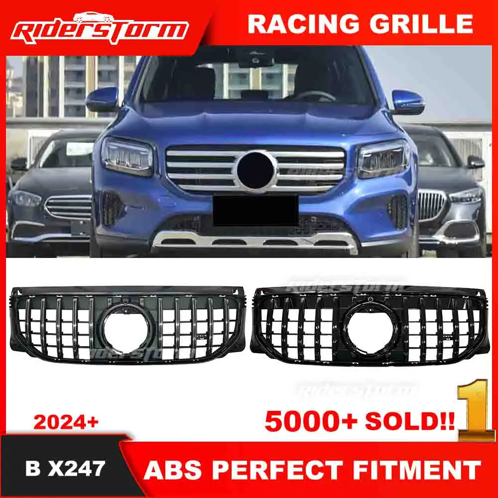 

2024+ New B Class X247 GT Grille Fit For merced B Class W247 Front Bumper Racing Grill B180 B200 Sports model B X247 Grille