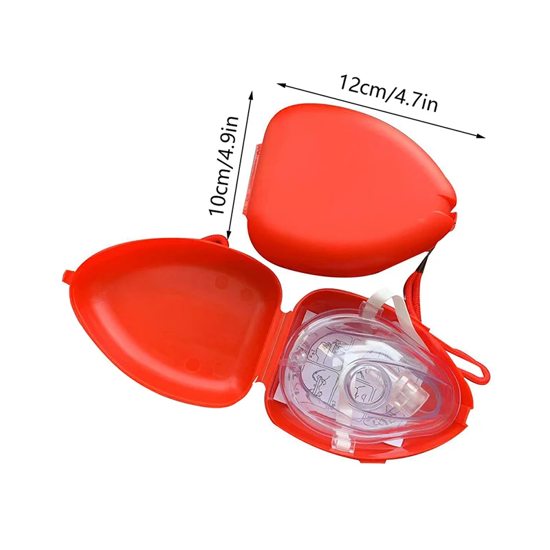 First Aid CPR Breathing Mask Protect Rescuers Artificial Respiration Reuseable One-way Valve Tool