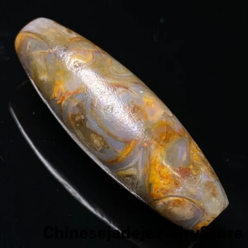 

Tibetan Buddhism Tantra Old Conch Fossils DZI Beads Amulet Pendant GZI