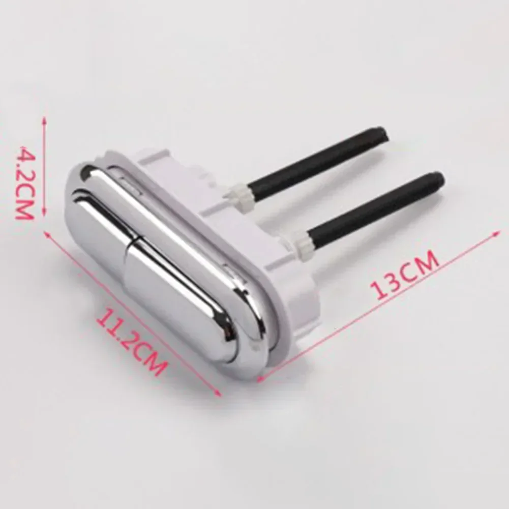 Water Tank Button Toilet Water Tank Flush Button Plastic Oval Double Toilet Seat Valve Bathroom Parts